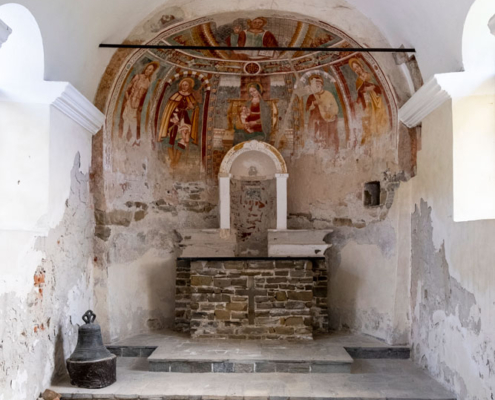 Gli affreschi in stile tardo-gotico della chiesetta di San Rocco a Levice